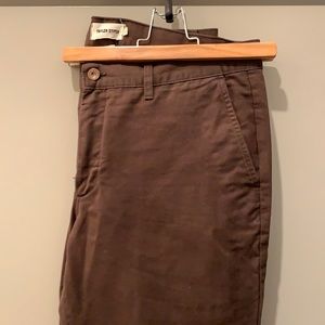 Taylor Stitch Slim Chino in Chocolate